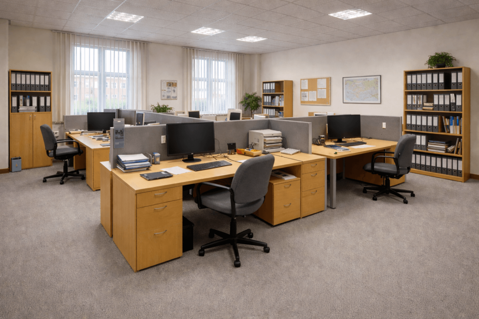 Unser B&uuml;ro mit ausgestatteten Arbeitspl&auml;tzen in M&uuml;nchen f&uuml;r Webdesign & SEO