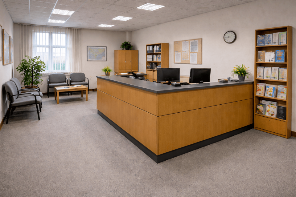 Unser Agentur Empfangsbereich für Webdesign und mehr in München